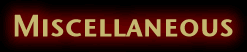Miscellaneous